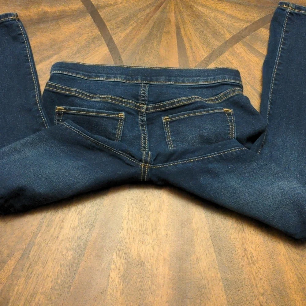 Old Navy Girls Skinny Jeans Size 10-12 Regular Dark Wash Pull-On Jeggings
